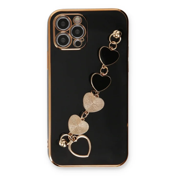 Mey İthalat®  iPhone 12 Pro Max Kılıf Esila Silikon - Siyah