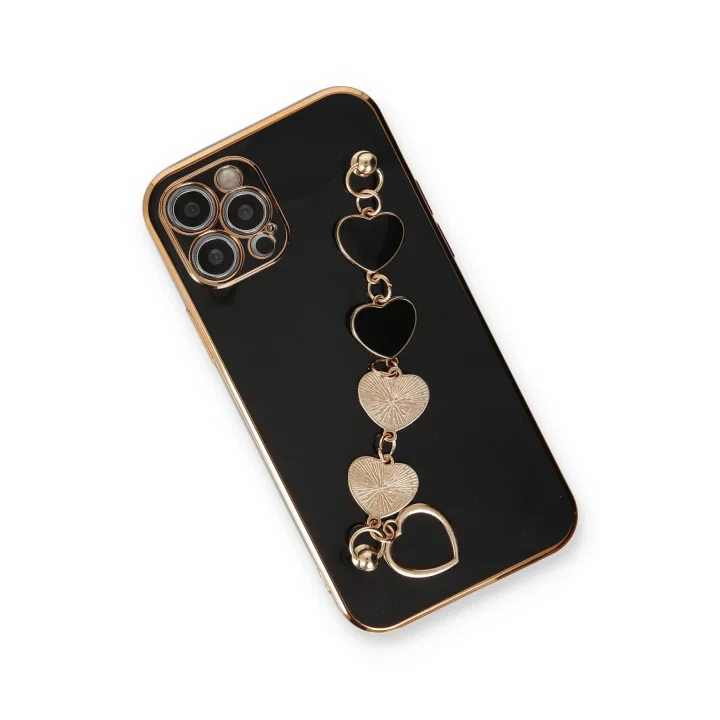 Mey İthalat®  iPhone 12 Pro Max Kılıf Esila Silikon - Siyah