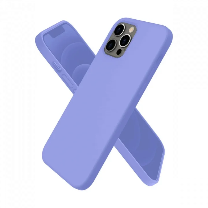 Mey İthalat®  iPhone 12 Pro Max Kılıf First Silikon - Mor