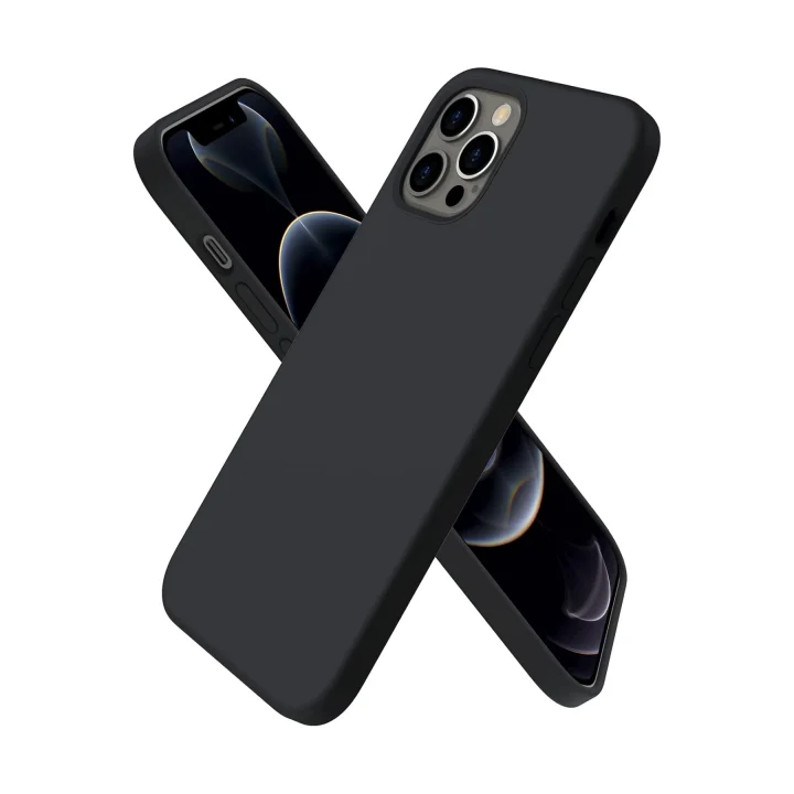 Mey İthalat®  iPhone 12 Pro Max Kılıf First Silikon - Siyah