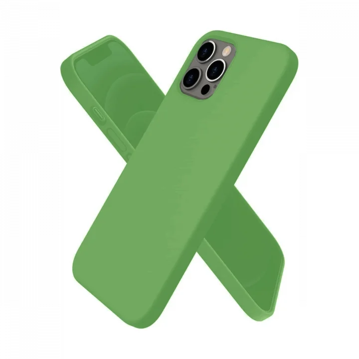 Mey İthalat®  iPhone 12 Pro Max Kılıf First Silikon - Yeşil