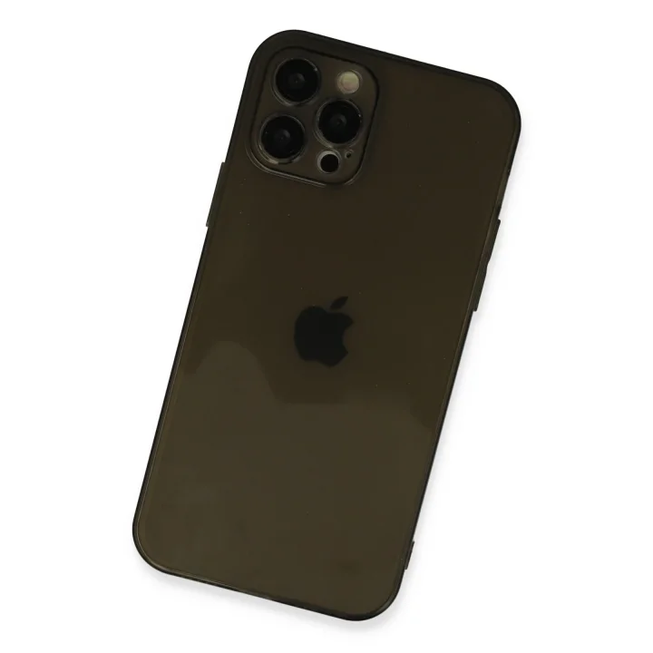 Mey İthalat®   iPhone 12 Pro Max Kılıf Fly Lens Silikon - Siyah