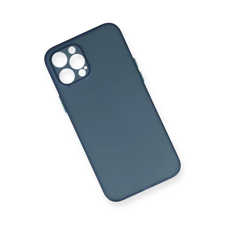 Mey İthalat®   iPhone 12 Pro Max Kılıf PP Ultra İnce Kapak - Mavi