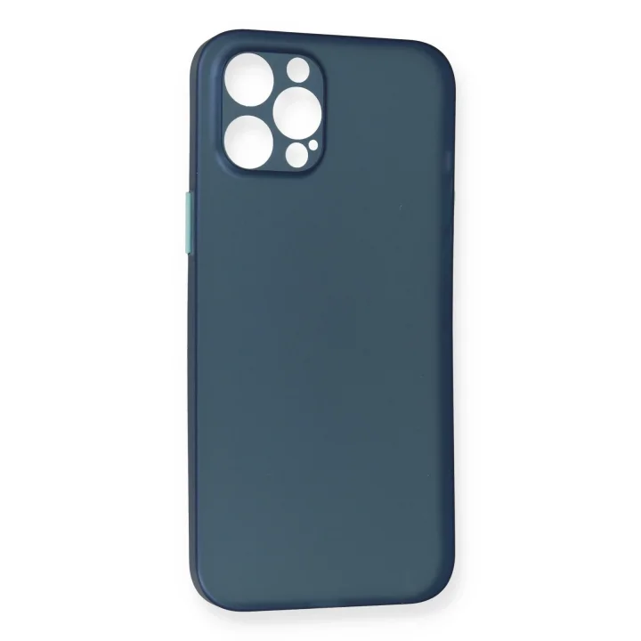 Mey İthalat®   iPhone 12 Pro Max Kılıf PP Ultra İnce Kapak - Mavi