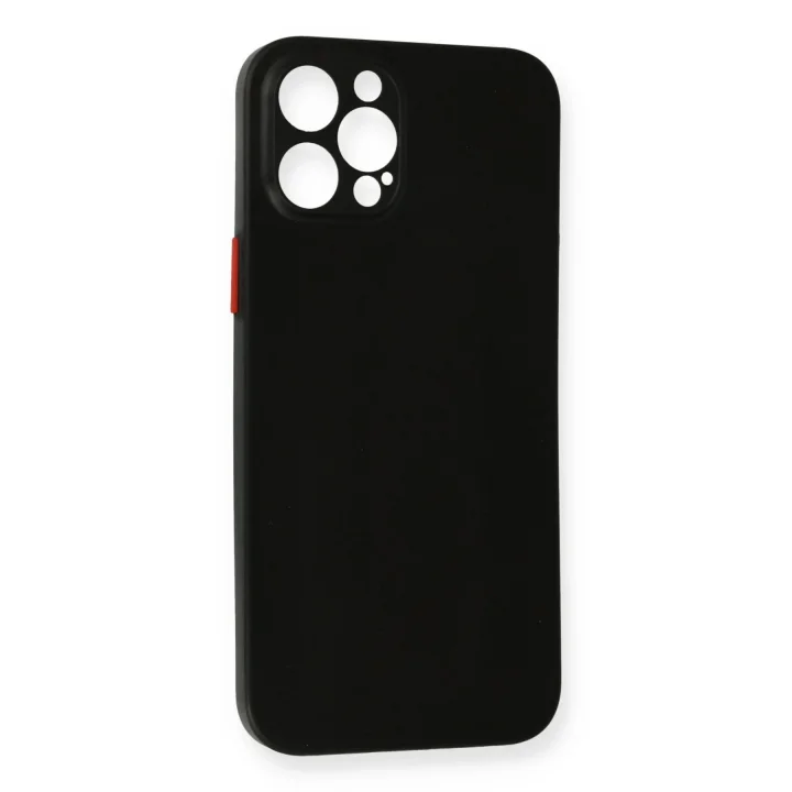 Mey İthalat®   iPhone 12 Pro Max Kılıf PP Ultra İnce Kapak - Siyah