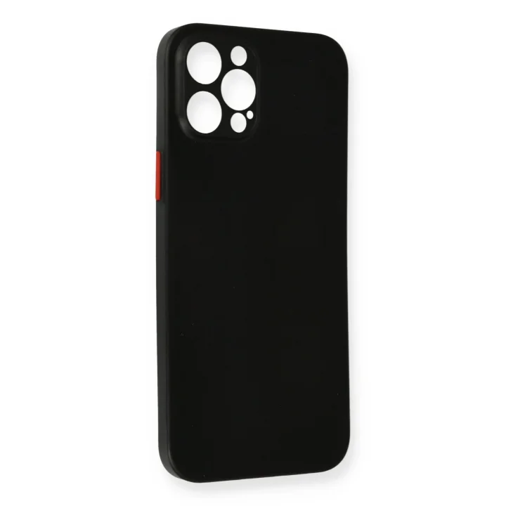 Mey İthalat®   iPhone 12 Pro Max Kılıf PP Ultra İnce Kapak - Siyah