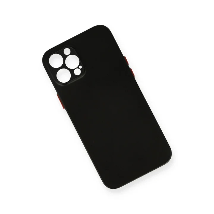 Mey İthalat®   iPhone 12 Pro Max Kılıf PP Ultra İnce Kapak - Siyah