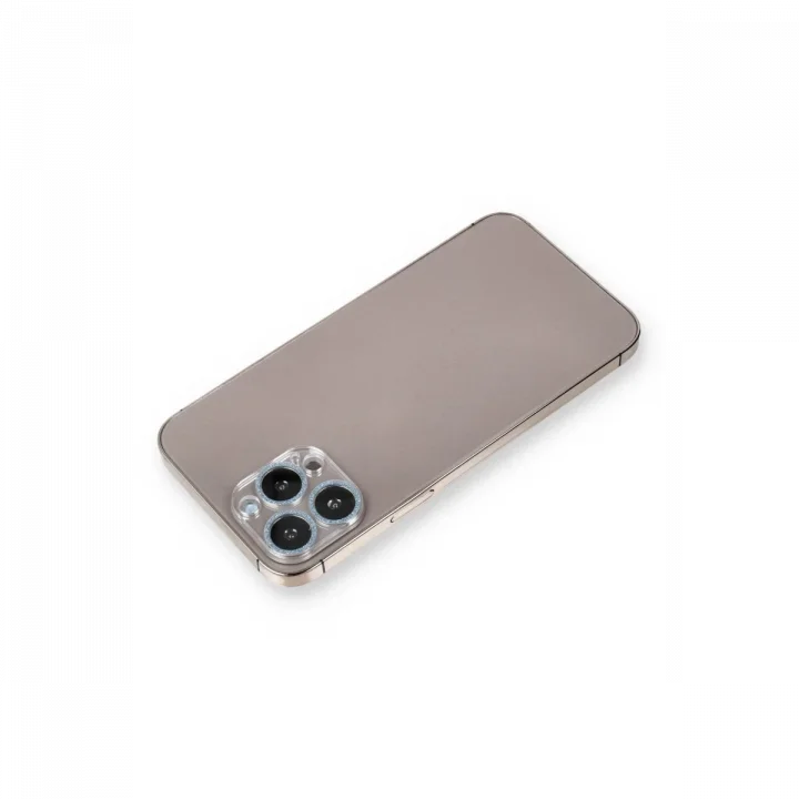 Mey İthalat®  iPhone 12 Pro Max Shine Kamera Lens Koruma Cam - Sierra Blue
