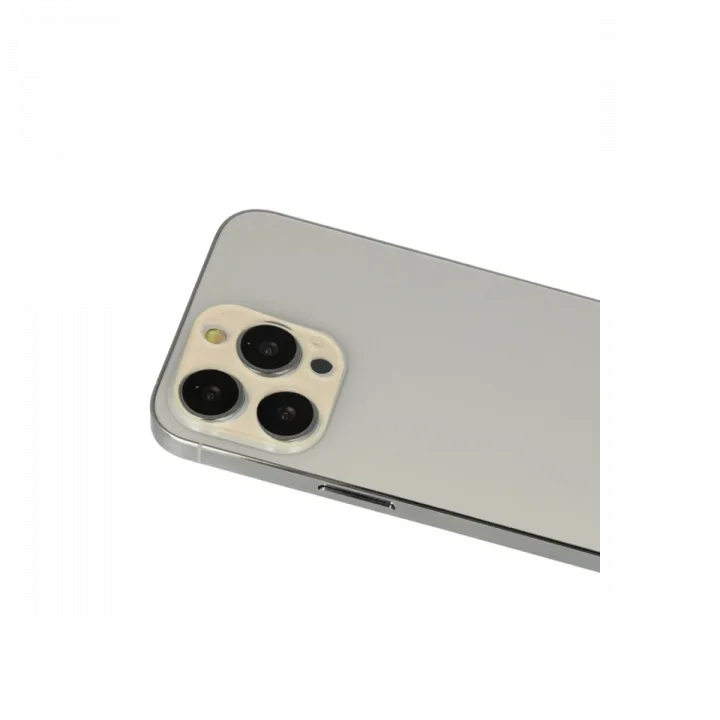 Mey İthalat®  iPhone 12 Pro Rainbow Kamera Lens Koruma Cam - Gold