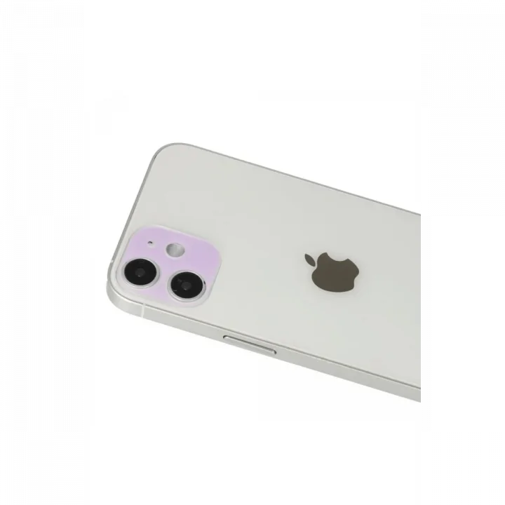Mey İthalat®  iPhone 12 Rainbow Kamera Lens Koruma Cam - Mor