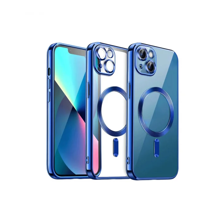 Mey İthalat®  iPhone 13 Kılıf Kross Magneticsafe Kapak - Lacivert