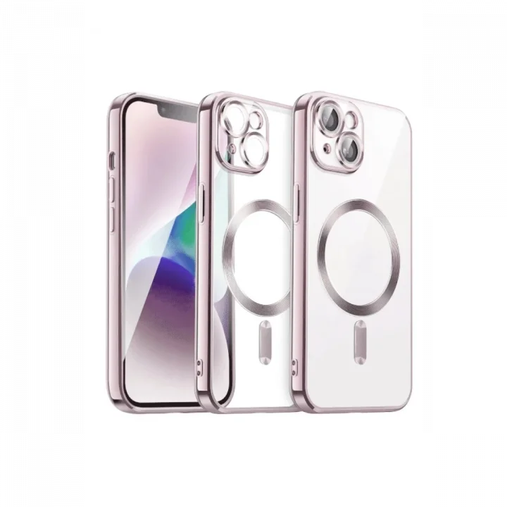 Mey İthalat®   iPhone 13 Kılıf Kross Magneticsafe Kapak - Rose