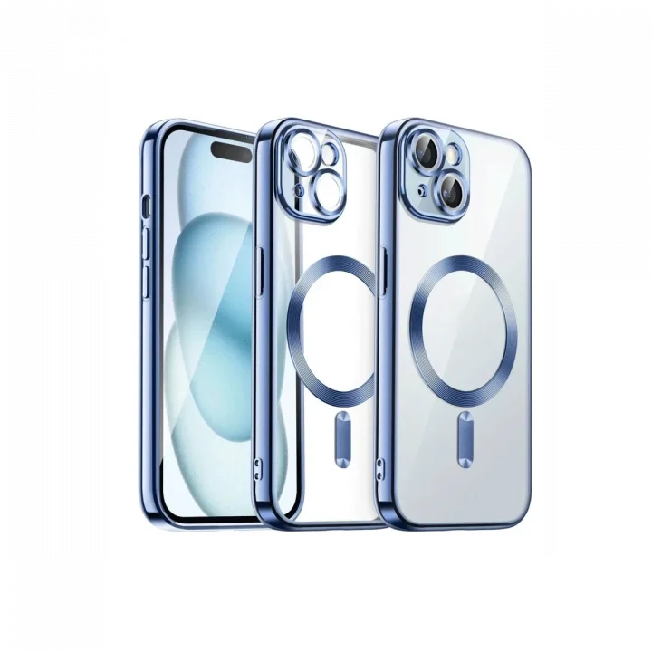 Mey İthalat®   iPhone 13 Kılıf Kross Magneticsafe Kapak - Sierra Blue