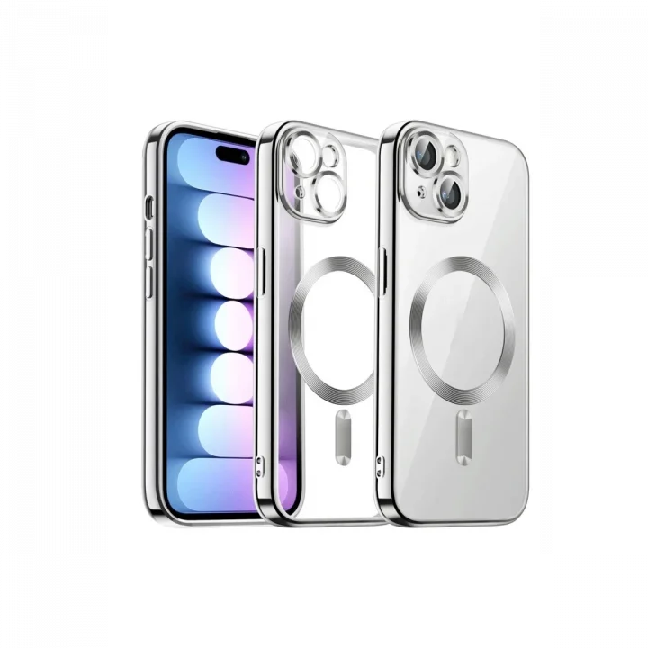 Mey İthalat®   iPhone 13 Kılıf Kross Magneticsafe Kapak - Titan Gri