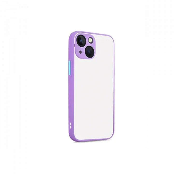 Mey İthalat®   iPhone 13 Kılıf Montreal Silikon Kapak - Mor