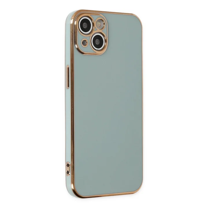 Mey İthalat®   iPhone 13 Kılıf Volet Silikon - Açık Yeşil