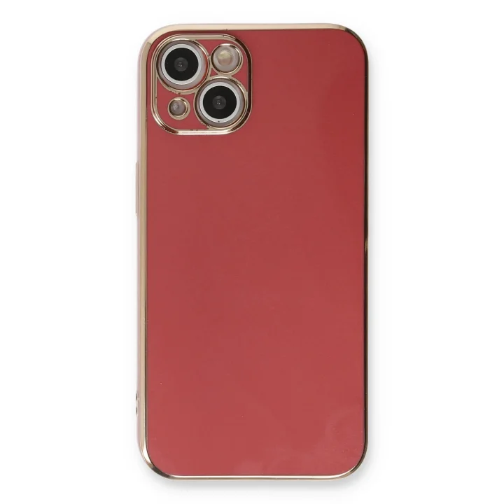 Mey İthalat®   iPhone 13 Kılıf Volet Silikon - Kırmızı