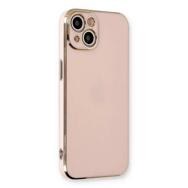 Mey İthalat®   iPhone 13 Kılıf Volet Silikon - Pembe