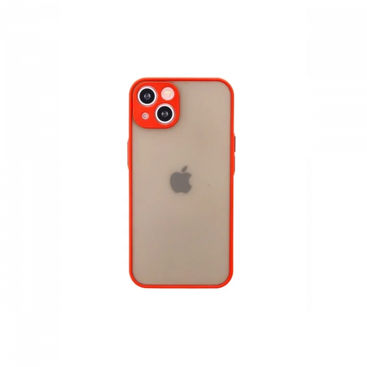 Mey İthalat®   iPhone 13 Mini Kılıf Montreal Silikon Kapak - Kırmızı