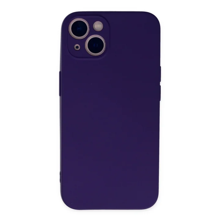 Mey İthalat®  iPhone 13 Mini Kılıf Nano içi Kadife Silikon - Mor