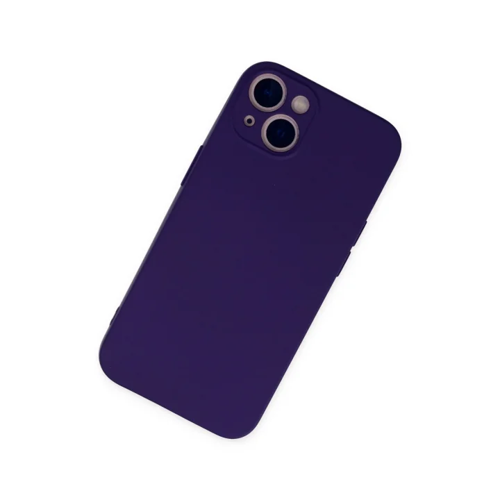 Mey İthalat®  iPhone 13 Mini Kılıf Nano içi Kadife Silikon - Mor