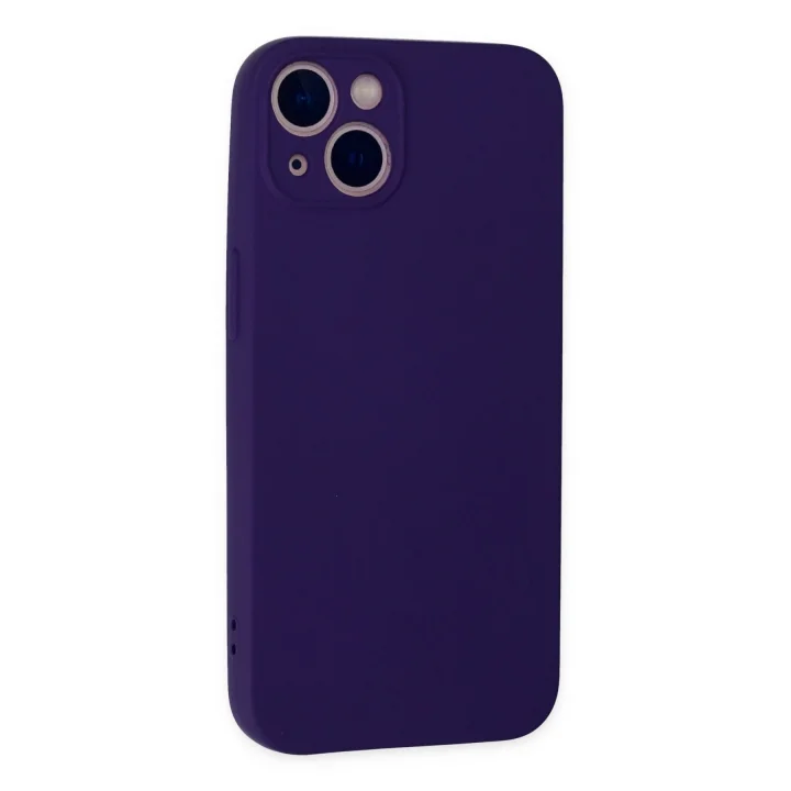 Mey İthalat®  iPhone 13 Mini Kılıf Nano içi Kadife Silikon - Mor