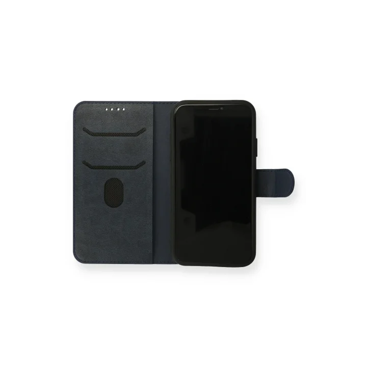 Mey İthalat®  iPhone 13 Mini Kılıf Trend S Plus Kapaklı Kılıf - Lacivert