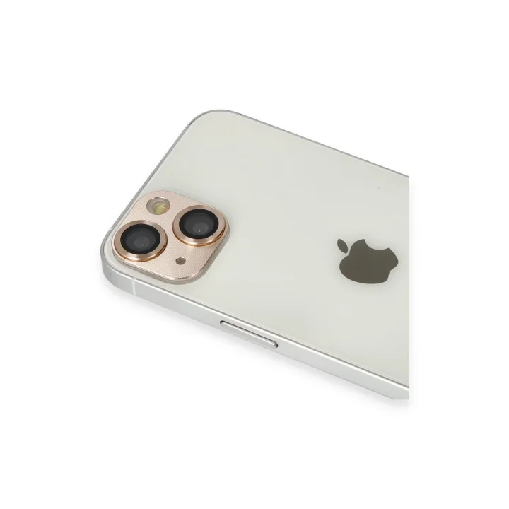 Mey İthalat®  iPhone 13 Pers Alüminyum Kamera Lens - Gold