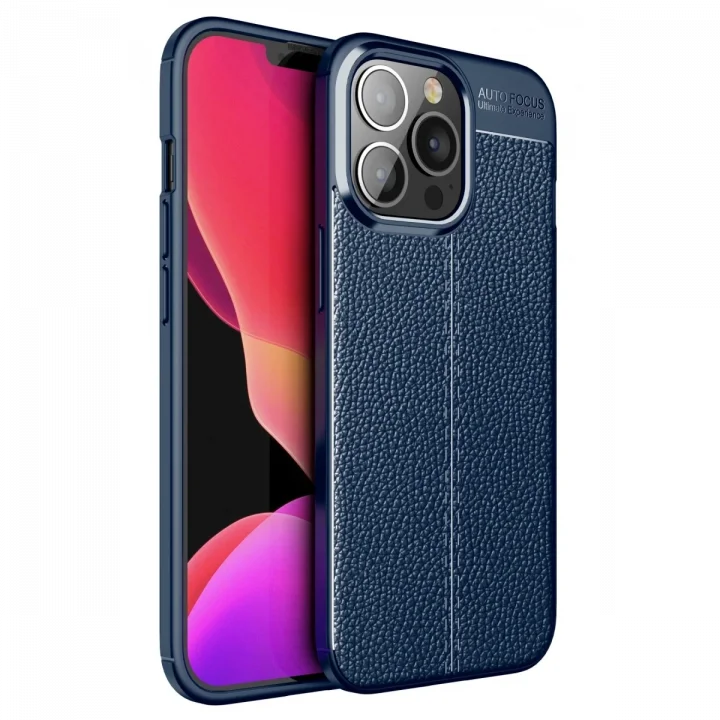 Mey İthalat®  iPhone 13 Pro Kılıf Auto Focus Kapak - Lacivert