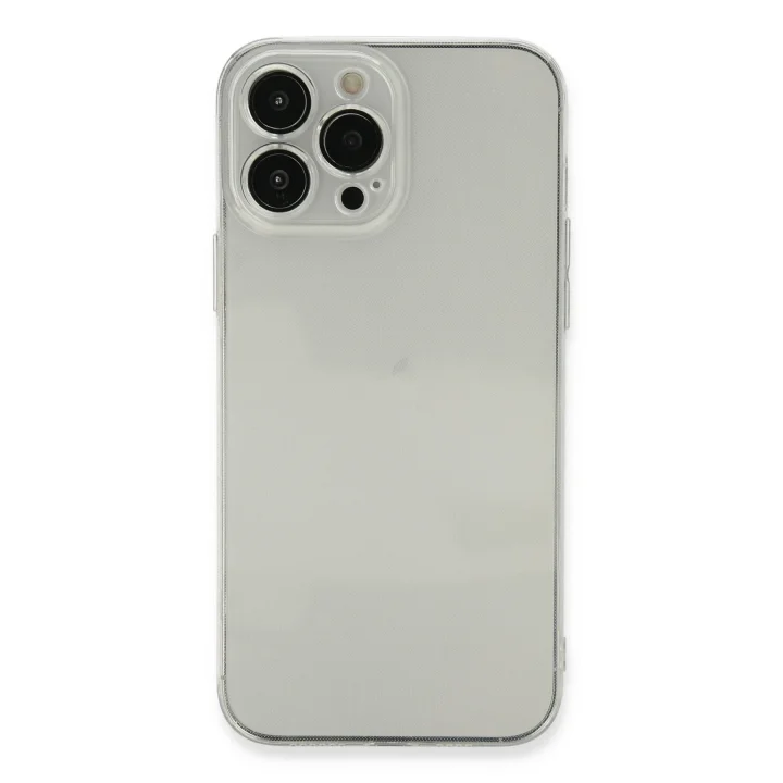 Mey İthalat®   iPhone 13 Pro Kılıf Fly Lens Silikon - Şeffaf
