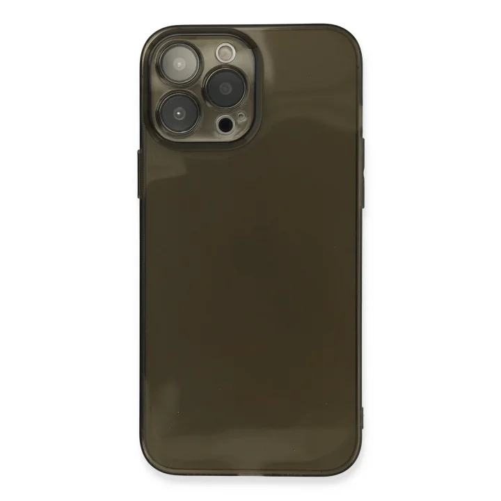 Mey İthalat®   iPhone 13 Pro Kılıf Fly Lens Silikon - Siyah