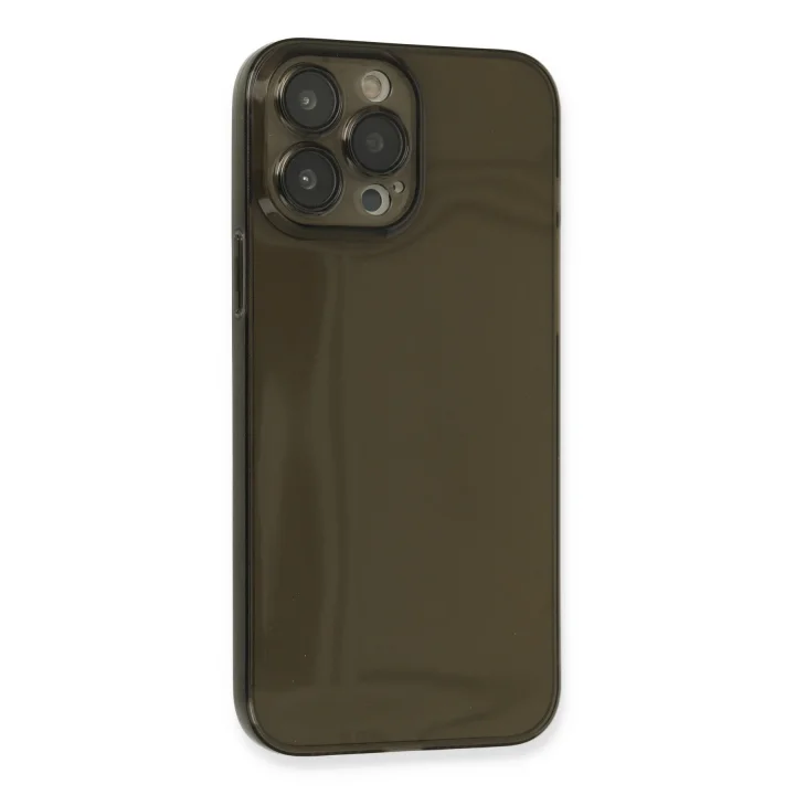 Mey İthalat®   iPhone 13 Pro Kılıf Fly Lens Silikon - Siyah