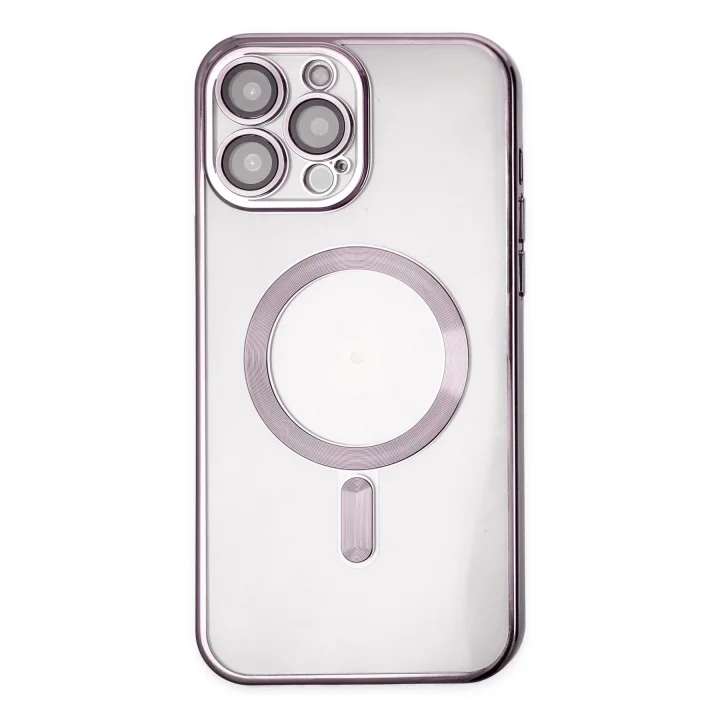 Mey İthalat®   iPhone 13 Pro Kılıf Kross Magneticsafe Kapak - Mor