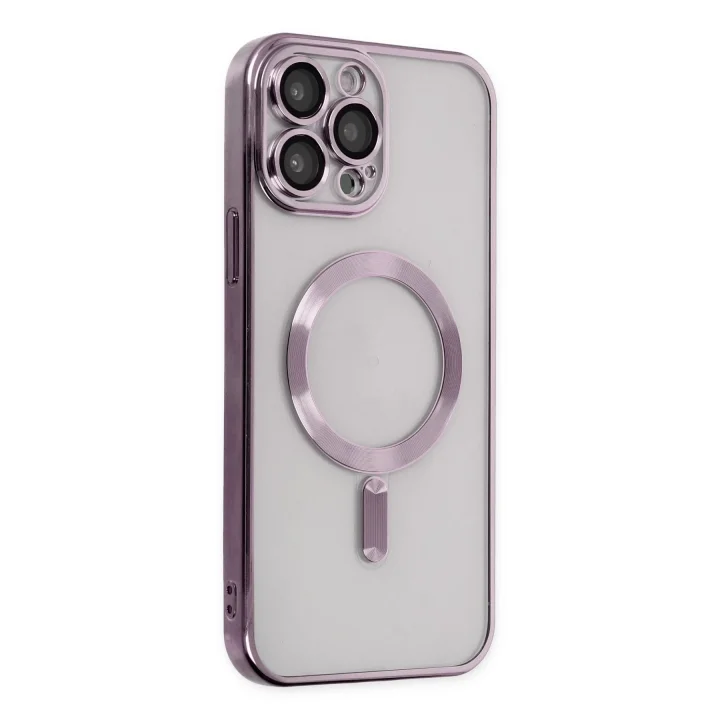 Mey İthalat®   iPhone 13 Pro Kılıf Kross Magneticsafe Kapak - Mor