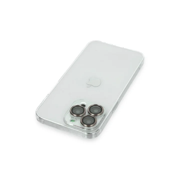 Mey İthalat®  iPhone 13 Pro Kılıf Luko Lens Silikon -Yeşil