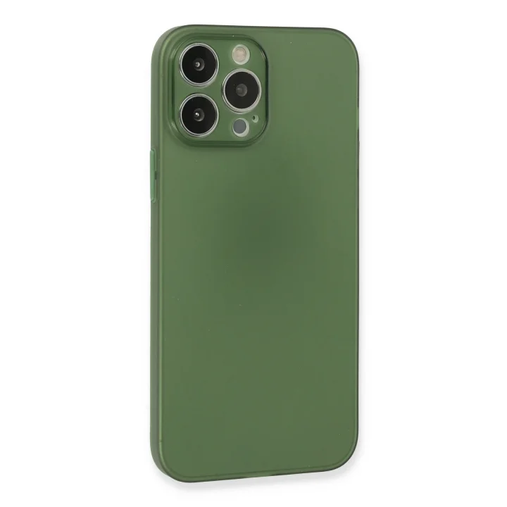 Mey İthalat®  iPhone 13 Pro Kılıf Puma Silikon - Yeşil