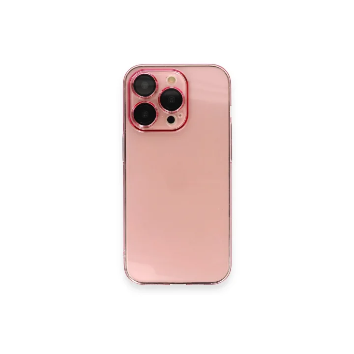 Mey İthalat®  iPhone 13 Pro Max Kılıf Armada Lensli Kapak - Rose Gold