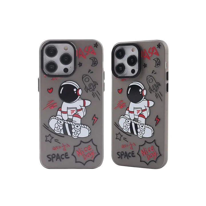 Mey İthalat®  iPhone 13 Pro Max Kılıf  Desenli Kapak -  Siyah - 1