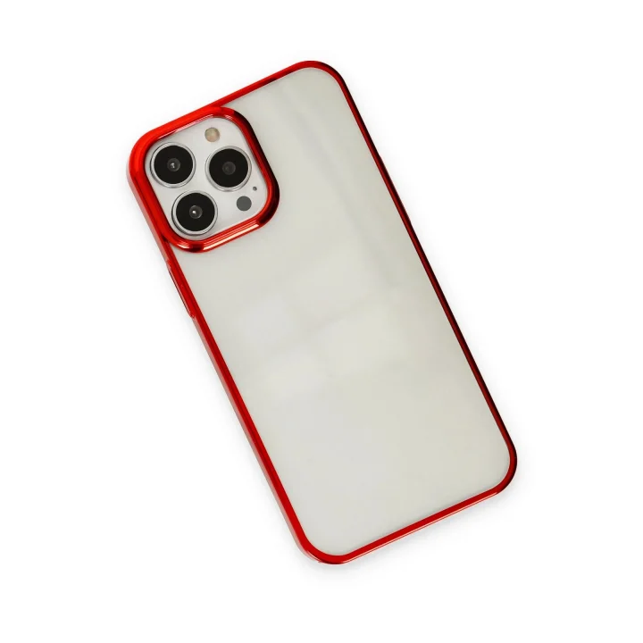 Mey İthalat®  iPhone 13 Pro Max Kılıf Element Silikon - Kırmızı