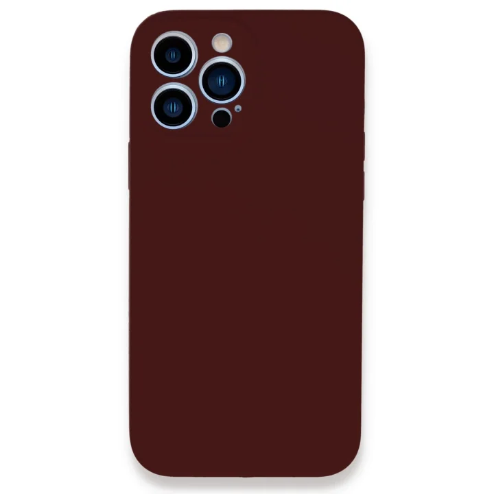 Mey İthalat®   iPhone 13 Pro Max Kılıf Lansman Legant Silikon - Bordo