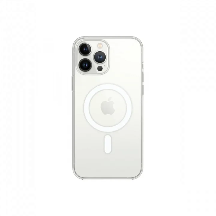 Mey İthalat®  iPhone 13 Pro Max Kılıf Magneticsafe Şeffaf Silikon - Şeffaf