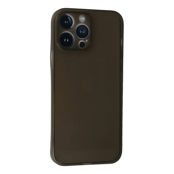 Mey İthalat®  iPhone 13 Pro Max Kılıf PP Ultra İnce Kapak - Gri