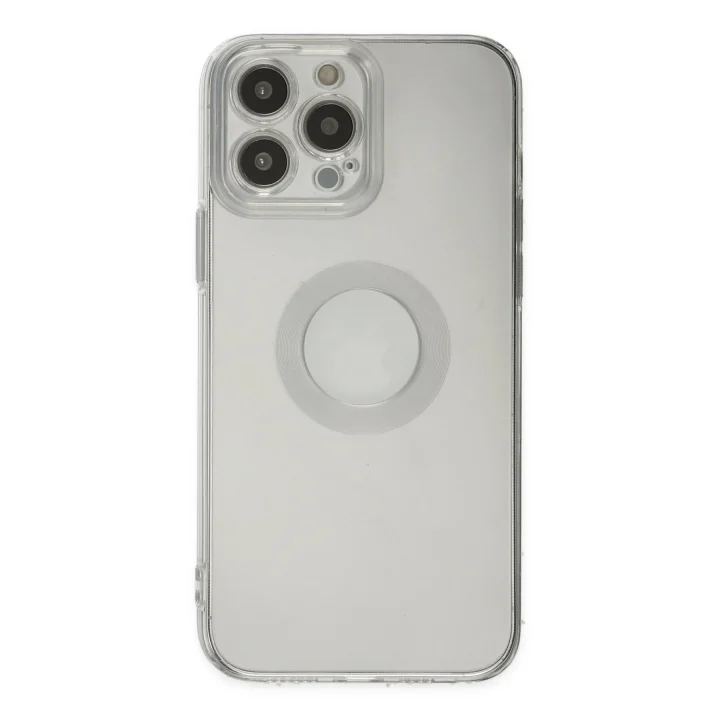 Mey İthalat®   iPhone 13 Pro Max Kılıf Santa Lens Silikon - Şeffaf