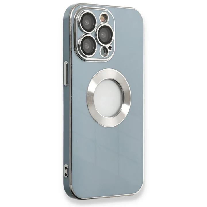 Mey İthalat®   iPhone 13 Pro Max Kılıf Store Silikon - Sierra Blue