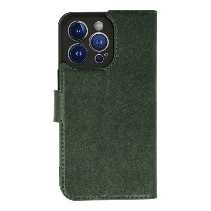 Mey İthalat®  iPhone 13 Pro Max Kılıf Trend S Plus Kapaklı Kılıf - Yeşil