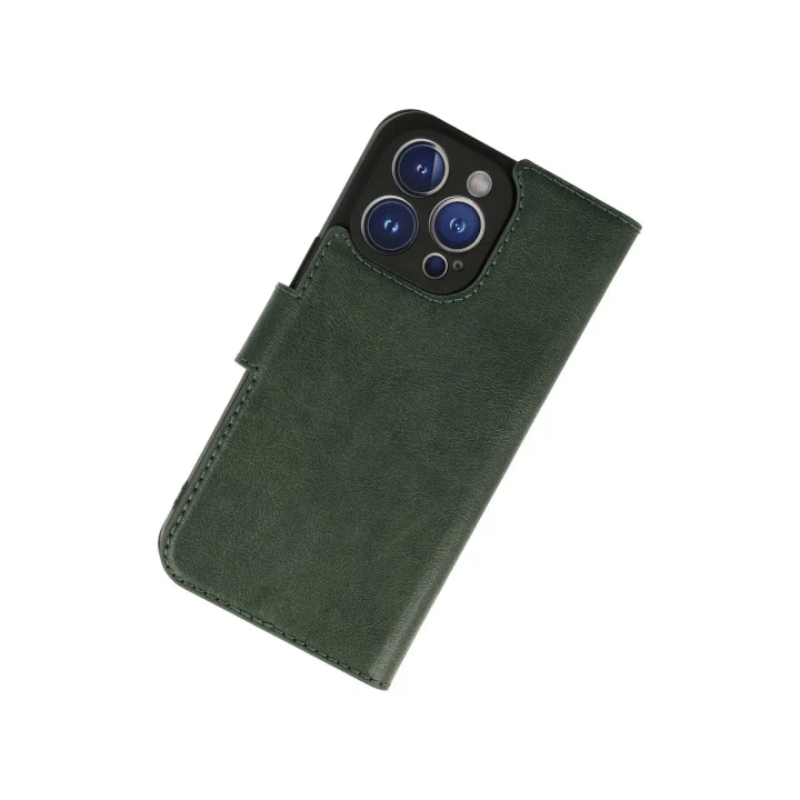 Mey İthalat®  iPhone 13 Pro Max Kılıf Trend S Plus Kapaklı Kılıf - Yeşil