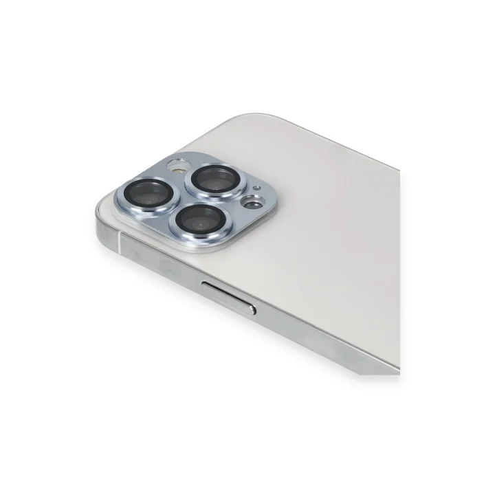Mey İthalat®  iPhone 13 Pro Max Pers Alüminyum Kamera Lens - Sierra Blue