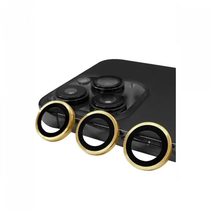 Mey İthalat®  iPhone 13 Pro Max Raze Metal Kamera Lens - Gold