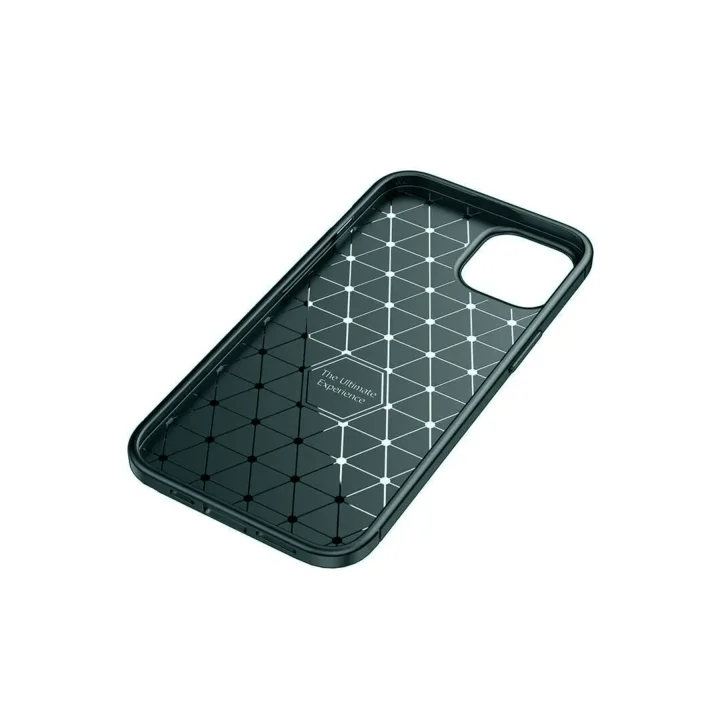 Mey İthalat®  iPhone 14 Kılıf Auto Focus Karbon Kapak - Koyu Yeşil