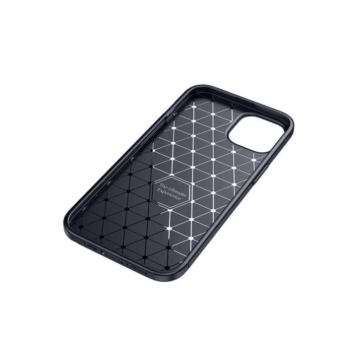 Mey İthalat®  iPhone 14 Kılıf Auto Focus Karbon Kapak - Lacivert